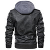 Lederjacke Mit Futter Und Kapuze Für Herren