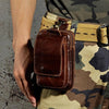 Lars | Gürteltasche aus Leder für Herren mit Magnetverschluss und verstellbarem Hüftgurt