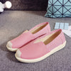 Eline | Flache Espadrilles mit kontrastierenden Streifen