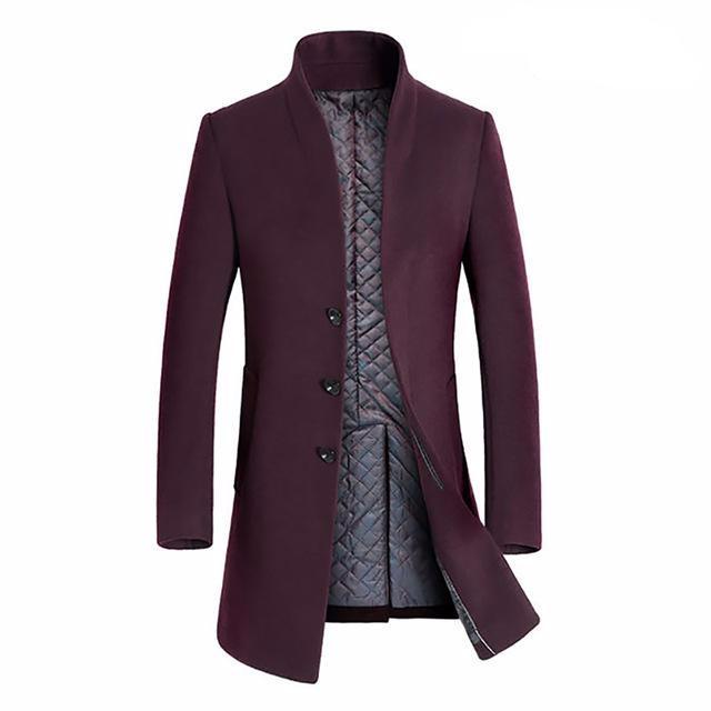 Jasper | Winterlanger Herren-Wollpeacoat