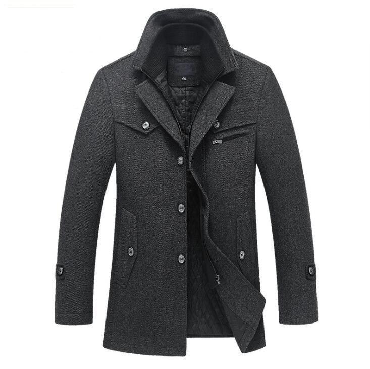 Willem | Warmer Woll-Herren-Winter-Peacoat