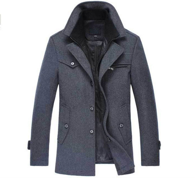 Willem | Warmer Woll-Herren-Winter-Peacoat