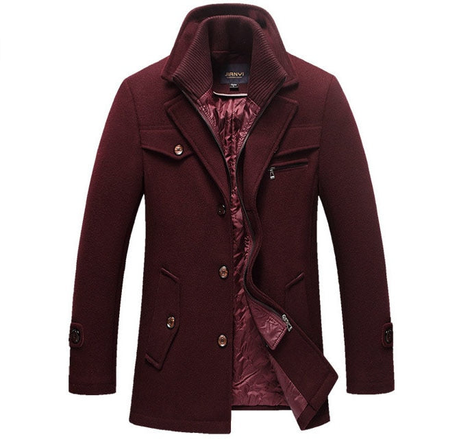 Willem | Warmer Woll-Herren-Winter-Peacoat