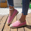 Nardi | Geripptes Lederoberteil & schwarze und rosa Espadrilles