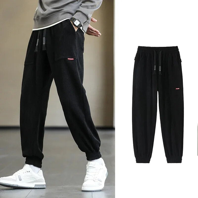Darrell | Trendige Ribcord-Jogginghosen