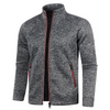 Christian | Winddichte Herren-Strickjacke mit Taschen und Stehkragen