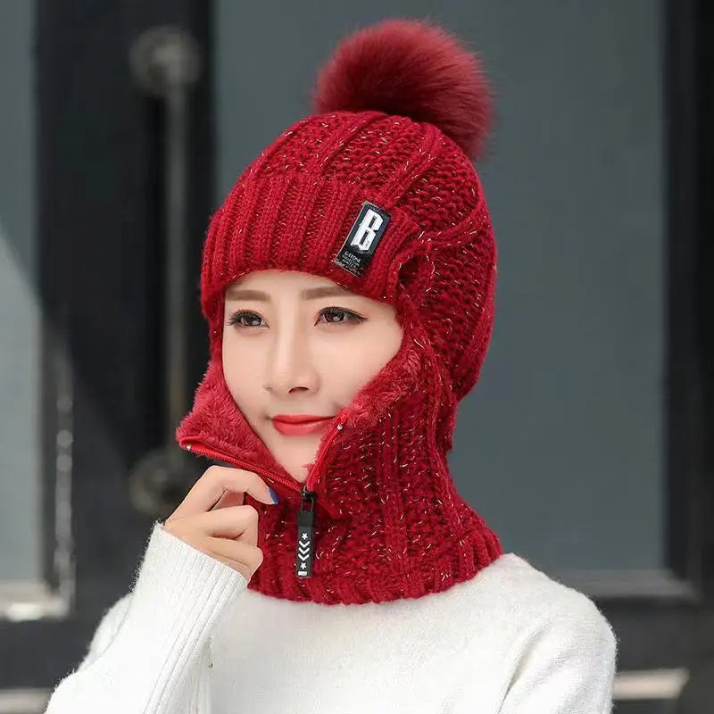 Nina | Warme & Vielseitige Gestrickte Sturmhaube