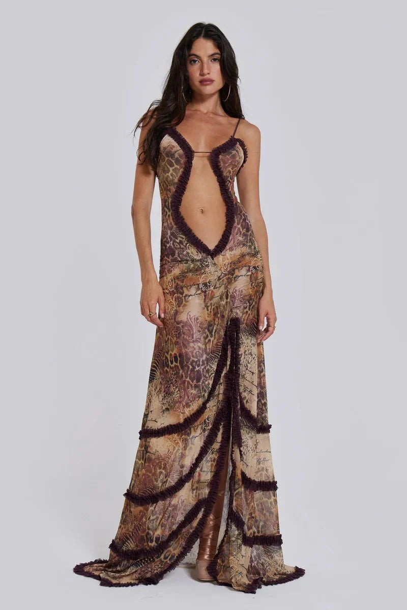 GoddessGlow™ - Strahlen Sie in unserem Sunrose Maxikleid