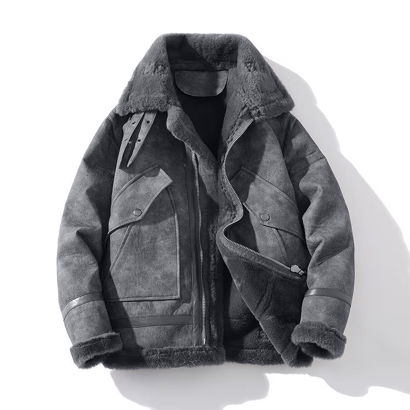 Patrick | Herren-Bomberjacke Mit Sherpa-Kragen