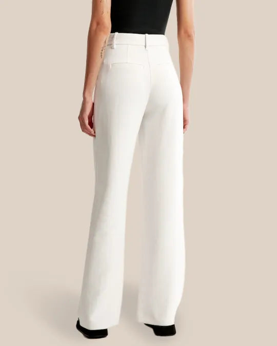 Saskia - Hose mit hoher Taille und weitem Bein