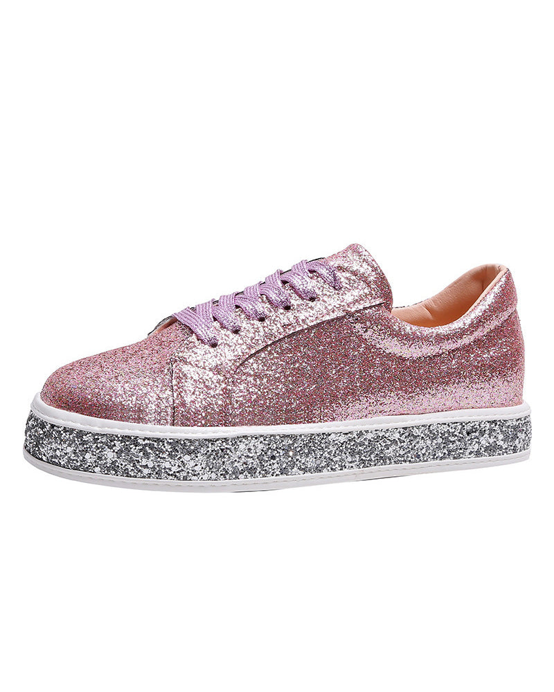 Plateau-Turnschuhe in großen Größen für Frauen