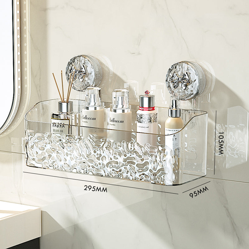 CrystalClear™ - Elegantes Saugnapfregal für Badezimmer & mehr.