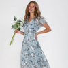 Enora | Vintage geblümtes Kleid