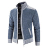 Daan | Strickjacke aus Patchwork mit Reißverschluss
