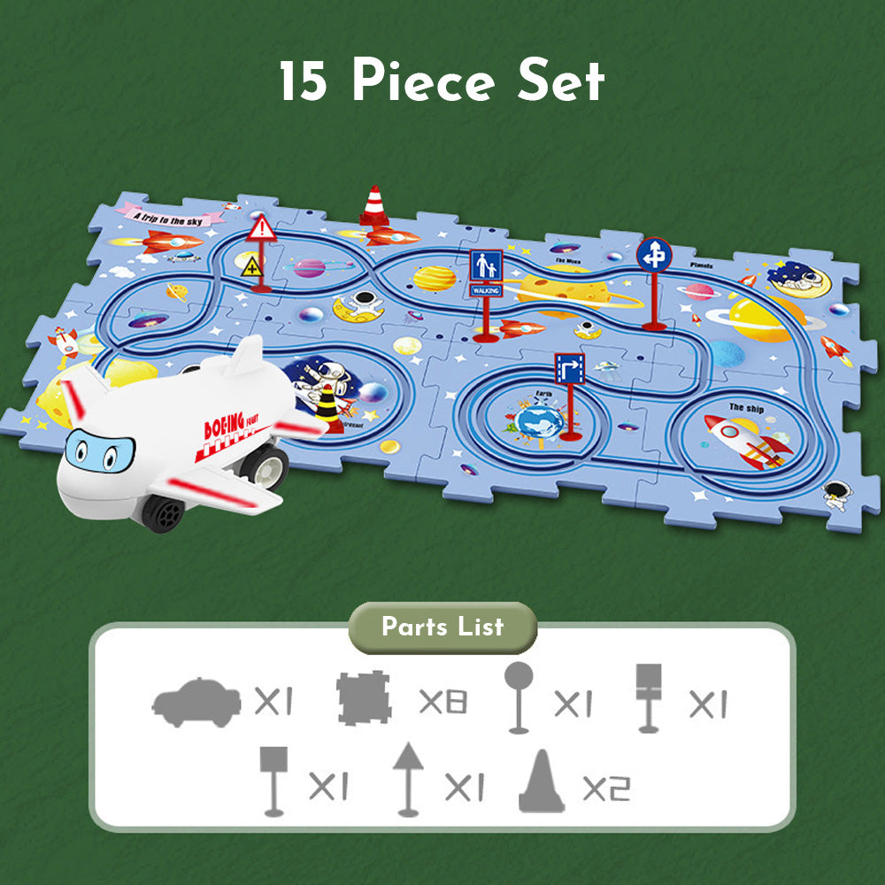 PuzzleRacer™ Kindergleis-Set für stundenlangen Spaß