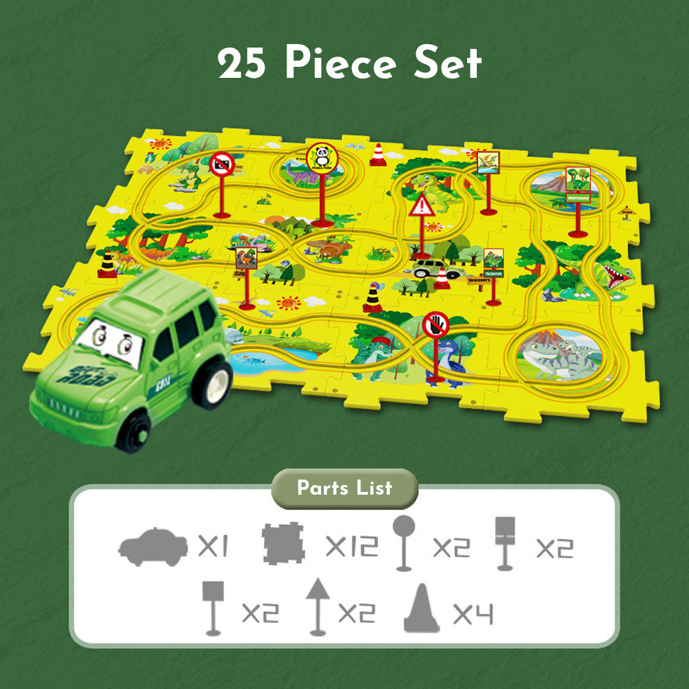 PuzzleRacer™ Kindergleis-Set für stundenlangen Spaß