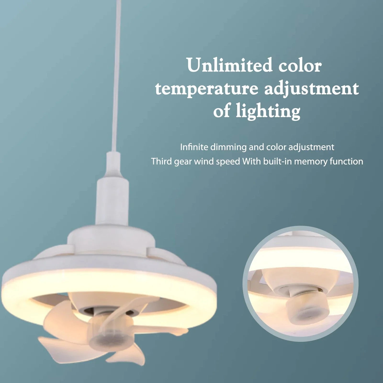 KühlLux™ 2-in-1-Lüfterlampe