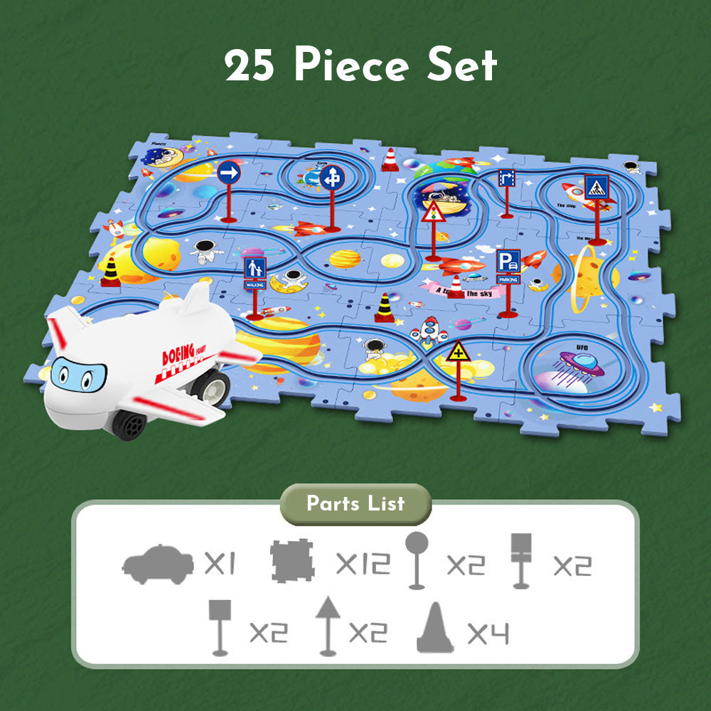 PuzzleRacer™ Kindergleis-Set für stundenlangen Spaß