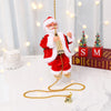 Kletternder musikalischer Weihnachtsmann