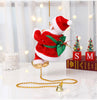 Kletternder musikalischer Weihnachtsmann